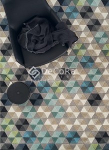 PLDES 020 COLMENA covor lana geometric culoare mix